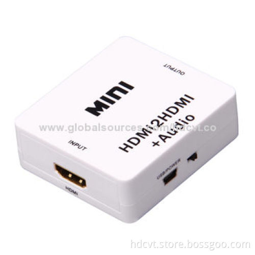 Mini HDMI to HDMI Audio Converter, No Need to Install Drivers, Portable and Flexible